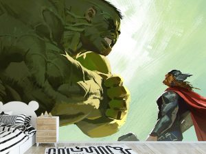 Besni Hulk i Tor bog groma — dečije tapete