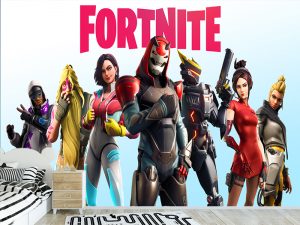 Fortnite ekipa spremna za meč — dečije tapete