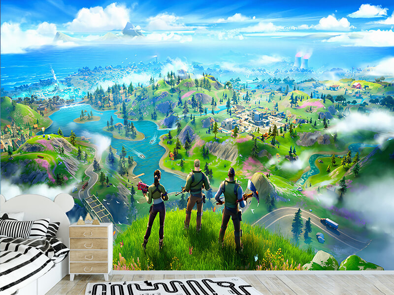 Foto tapeta Pogled na Fortnite svet — foto tapeta