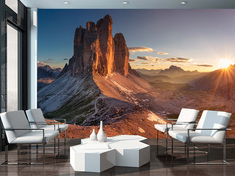 Foto tapeta Stenovita planina i sneg — tapeta prirode
