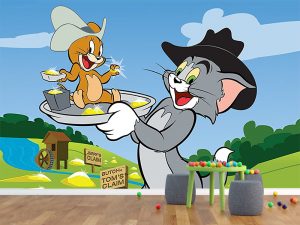 Tom i Džeri – Kaubojska potera — dečije tapete
