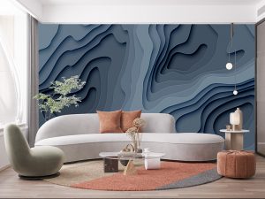 Pogled kroz kanjon u zoru — 3d tapeta po meri