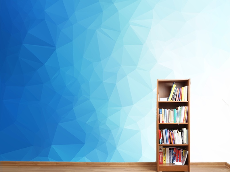 Foto tapeta Plavi geometrijski prelazi — 3D foto tapeta