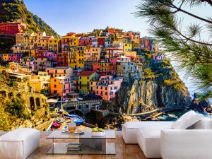 Manarola Italija 001 — tapeta panorama grada