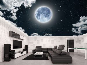Plafonske foto tapete 026 — tapeta za dnevnu sobu
