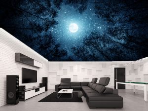 Plafonske foto tapete 003 — tapeta za dnevnu sobu