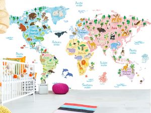 Svet u bojama mašte — tapeta mapa sveta