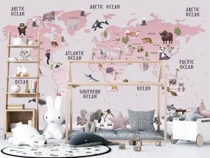 Roze planeta nežnih priča — dečije tapete