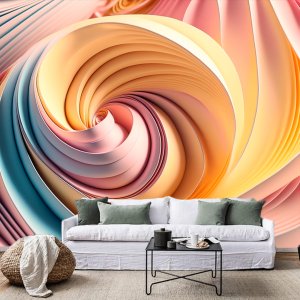 3D geometrijski oblici 001 — 3d tapeta po meri