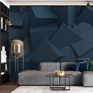 3D geometrijski oblici 004 — 3d tapeta po meri