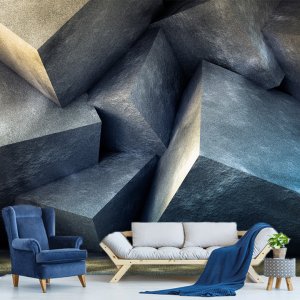 3D geometrijski oblici 013 — geometrijska tapeta
