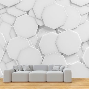 3D geometrijski oblici 019 — 3d tapeta po meri