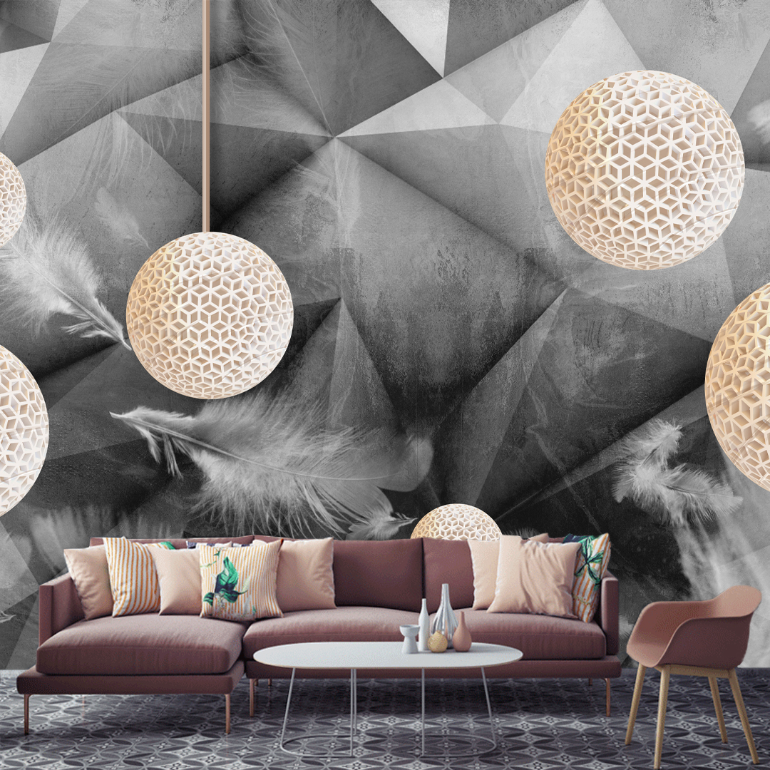 Foto tapeta 3D geometrijski oblici 020 — 3D foto tapeta