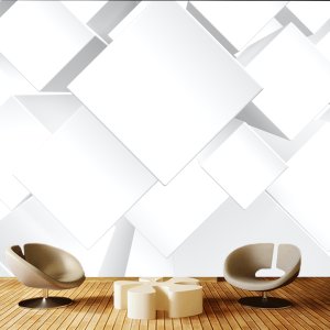 3D geometrijski oblici 032 — 3d tapeta po meri