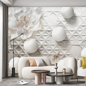 3D geometrijski oblici 035 — 3d tapeta po meri