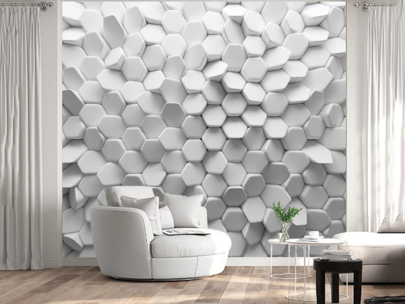 Foto tapeta Perspektiva tunela svetlih linija — 3D foto tapeta