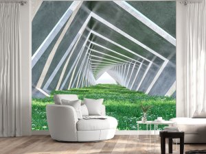 3D tuneli 028 — 3d tapeta po meri