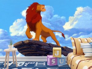 Simba na steni ponosa — dečije tapete