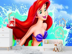 Ariel i morski talasi snova — dečije tapete