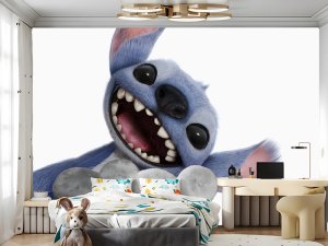 Razigrani Stitch u velikom kadru — dečije tapete