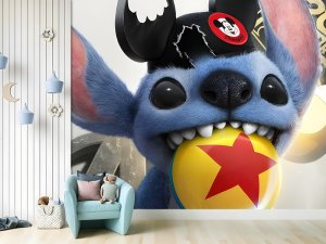 Stitch i zvezda razigranosti — dečije tapete