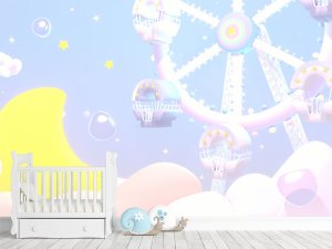 Čarobni luna-park snova — tapeta za plafon