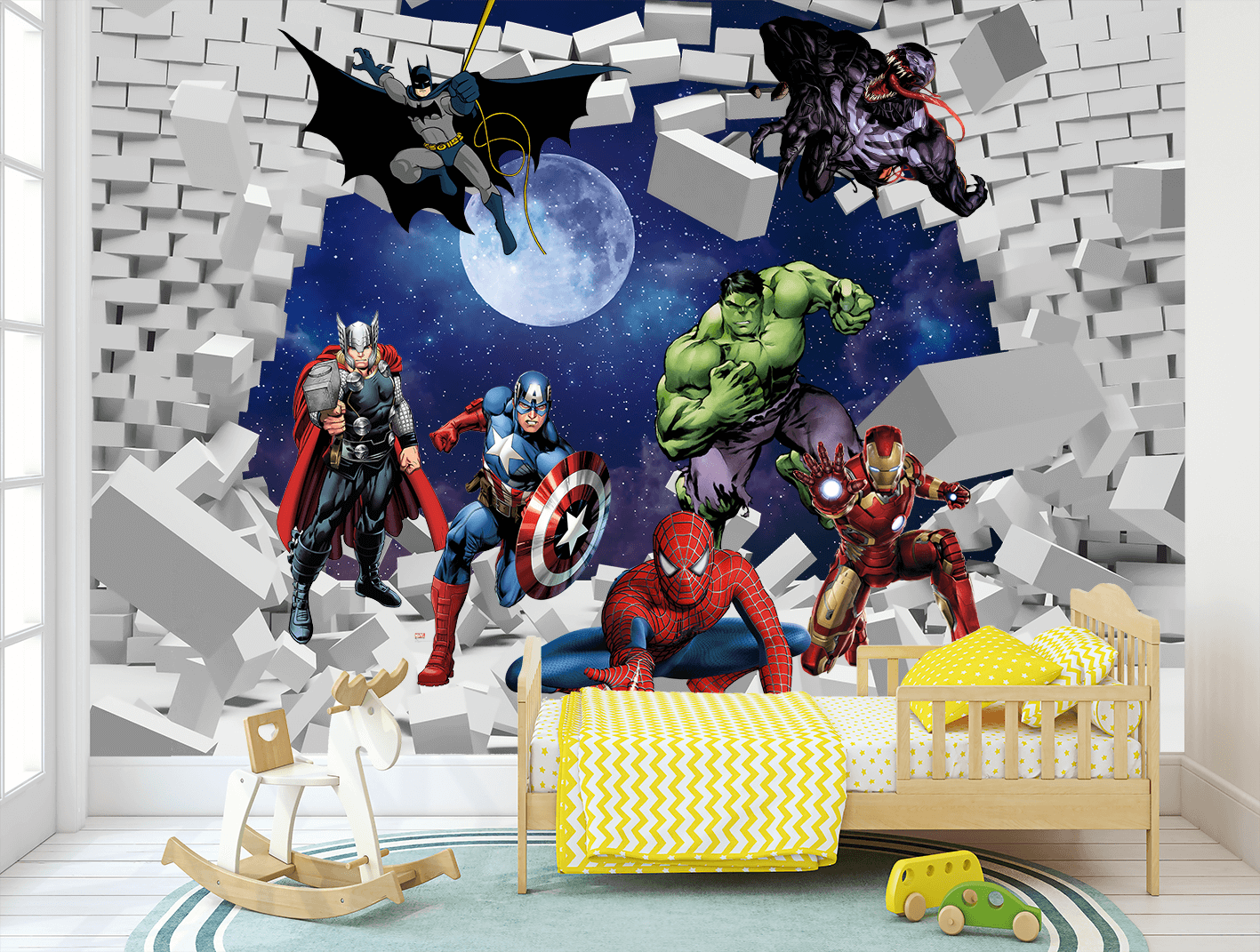 Foto tapeta Liga Superheroja – Ultimativno Okupljanje — dečija tapeta