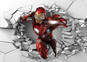 Oklopni Heroj u Akciji — 3d tapeta po meri