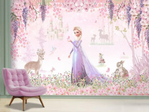Prolećna čarolija ledene princeze — dečije tapete